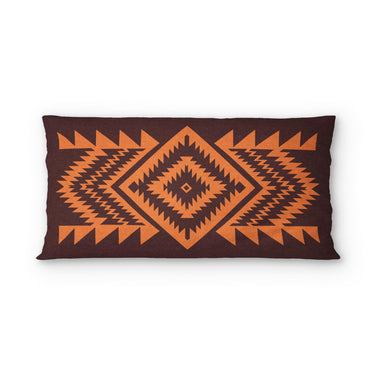 Reyno Orange & Maroon psking - cotton - White Backing