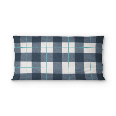 Wallace Plaid Blue & Teal psking - cotton - White Backing