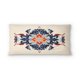 Wilhemina Navy & Red psking - cotton - White Backing