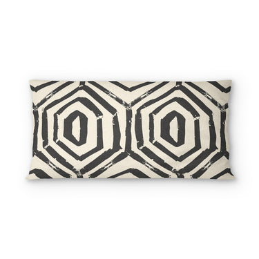 Torrance Black & Ivory psking - cotton - White Backing