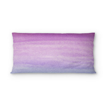 Imogen Watercolor Blue & Purple Ombre psking - cotton - White Backing