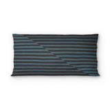 Euclid Black & Slate psking - cotton - White Backing