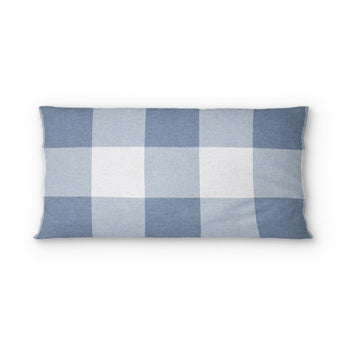 Buffalo Plaid Steel Blue psking - cotton - White Backing