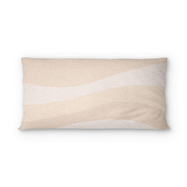 Sinuous Ivory Monochrome psking - cotton - White Backing