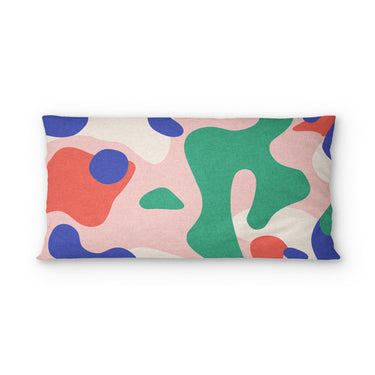 Concetta Pink Green & Purple psking - cotton - White Backing