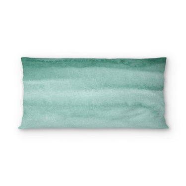 Jacinda Watercolor Teal Ombre psking - cotton - White Backing