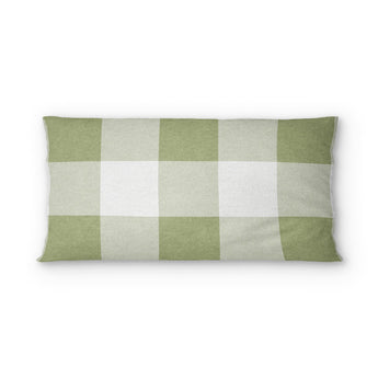 Buffalo Plaid Light Sage psking - cotton - White Backing