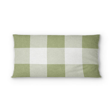 Buffalo Plaid Light Sage psking - cotton - White Backing