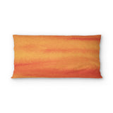 Ophelia Watercolor Fire Orange Balayage psking - cotton - White Backing