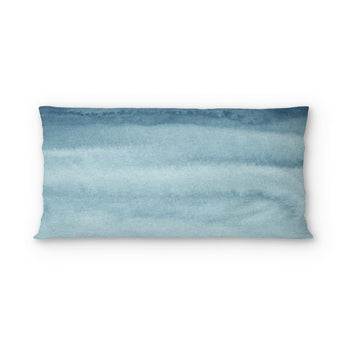 Jacinda Watercolor Blue Ombre psking - cotton - White Backing