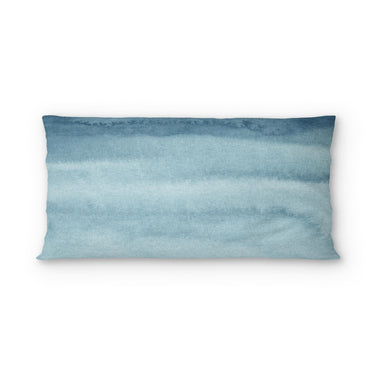 Jacinda Watercolor Blue Ombre psking - cotton - White Backing