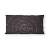 Solar System Burgandy & Powder Blue psking - microfiber - Double Sided Print