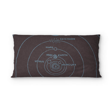 Solar System Burgandy & Powder Blue psking - microfiber - Double Sided Print