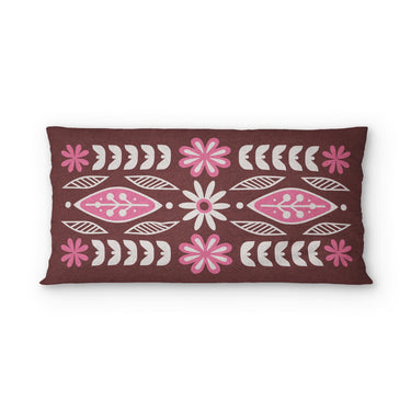 Topanga Burgandy & Pink psking - microfiber - Double Sided Print
