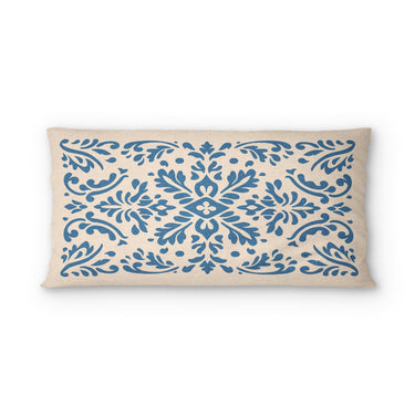 Floranna Ivory & Blue psking - microfiber - Double Sided Print