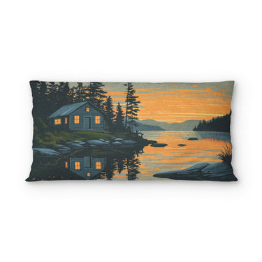 Adirondack Lakeside Cabin psking - microfiber - Double Sided Print