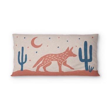 Desert Coyote Denim Blue & Terracotta psking - microfiber - Double Sided Print