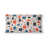 Geometric Confetti Blue & Red psking - microfiber - Double Sided Print
