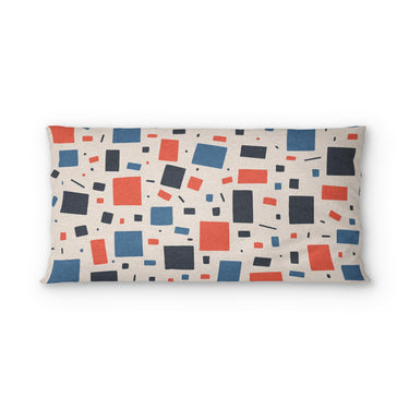 Geometric Confetti Blue & Red psking - microfiber - Double Sided Print