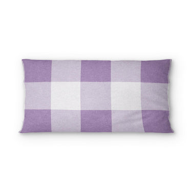 Buffalo Plaid Lilac psking - microfiber - Double Sided Print