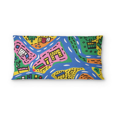 Kids Road Map psking - microfiber - Double Sided Print