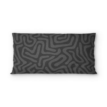 Kiva Charcoal Grey psking - microfiber - Double Sided Print