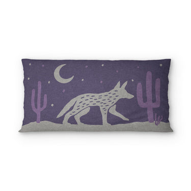 Desert Coyote Eggplant & Dusty Purple psking - microfiber - Double Sided Print