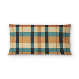 Brenton Plaid Taupe Teal psking - microfiber - Double Sided Print