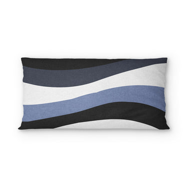 Sinuous Navy Monochrome psking - microfiber - Double Sided Print