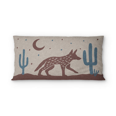 Desert Coyote Dark Red Clay & Dusty Blue psking - microfiber - Double Sided Print