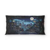 8 Bit Uptown Twilight Skyline psking - microfiber - Double Sided Print