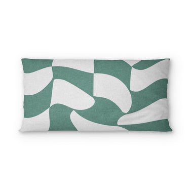Twyla Checkered Aquamarine psking - microfiber - Double Sided Print
