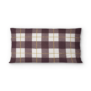 Wallace Plaid Maroon & Gold psking - microfiber - Double Sided Print