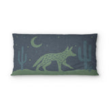 Desert Coyote Midnight Blue & Sage Green psking - microfiber - Double Sided Print