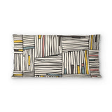 Atticus Multicolor Crosshatch psking - microfiber - Double Sided Print