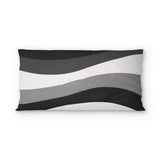 Sinuous Grey Monochrome psking - microfiber - Double Sided Print