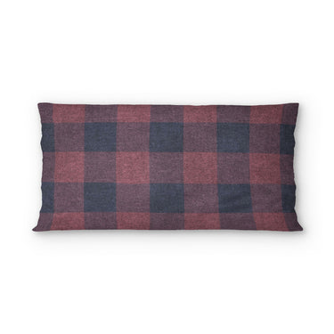 Buffalo Plaid Maroon & Navy in King (36" x 20") Size
