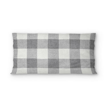 Buffalo Plaid Light Grey in King (36" x 20") Size