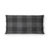 Buffalo Plaid Charcoal Black in King (36" x 20") Size