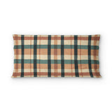 Brenton Plaid Taupe Teal in King (36" x 20") Size