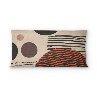 Charl Orange & Taupe in King (36" x 20") Size