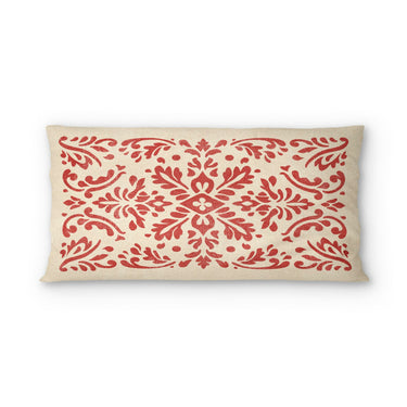Floranna Ivory & Red in King (36" x 20") Size