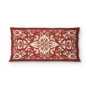 Annette Red & Ivory in King (36" x 20") Size