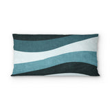 Sinuous Teal Monochrome in King (36" x 20") Size