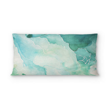 Zephyr Watercolor Blue & Green in King (36" x 20") Size