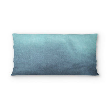 Kieran Watercolor Teal Ombre in King (36" x 20") Size