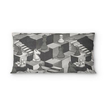 Harmon Surreal Chess Black & White in King (36" x 20") Size