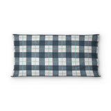 Wallace Plaid Blue & Teal in King (36" x 20") Size
