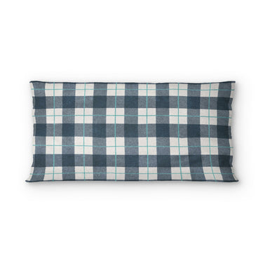 Wallace Plaid Blue & Teal in King (36" x 20") Size