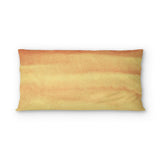 Jacinda Watercolor Fire Orange Ombre in King (36" x 20") Size